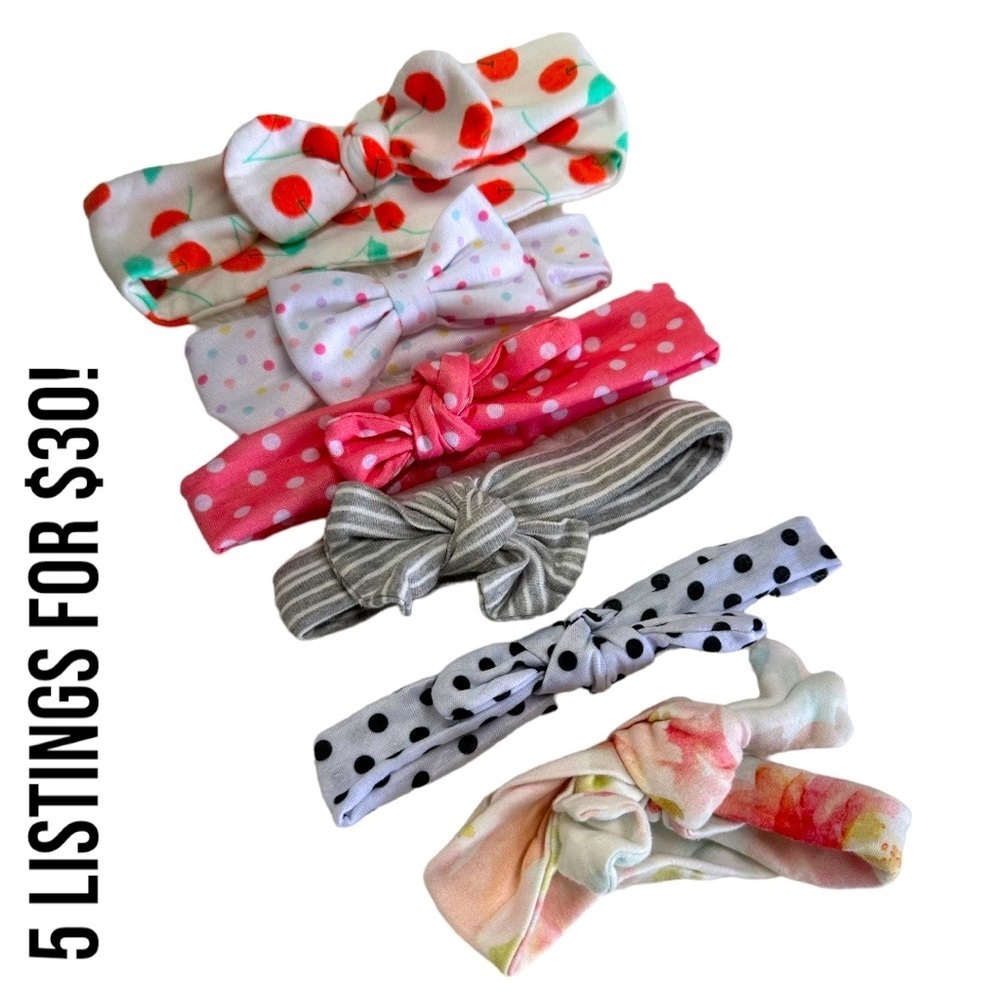 5/$30 Baby Girl 6 piece hair accessory